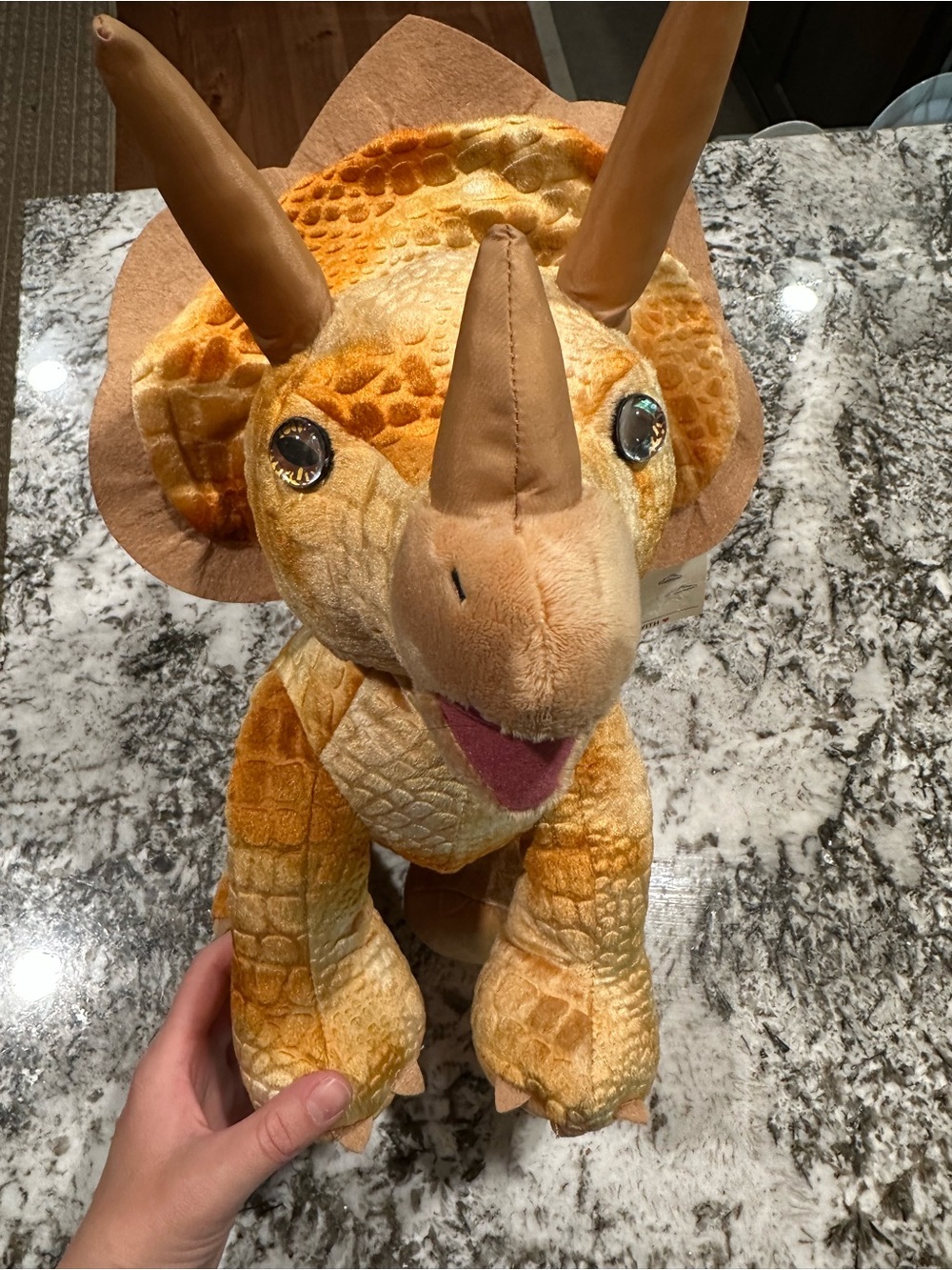 Build-A-Bear Golden Brown Triceratops Plush